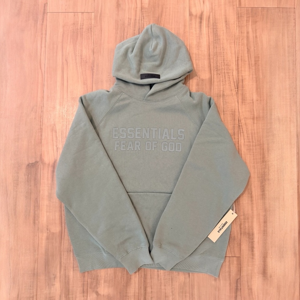 🔥 Essentials Fear of God Hoodie – Sycamore (Muted Green) 🔥